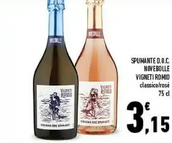 Vigneti romio spumante doc novebolle classico/ rose