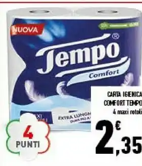 Conad City Carta igienica comfort 4 maxi rotoli offerta