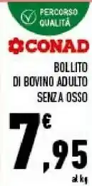 Conad Bollito di bovino adulto offerta