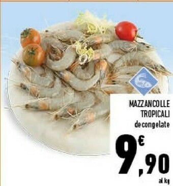 Conad Mazzancolle tropicali decongelate offerta