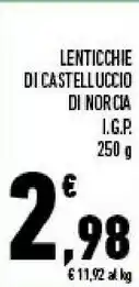 Conad Lenticchie di castelluccio di norcia igp offerta