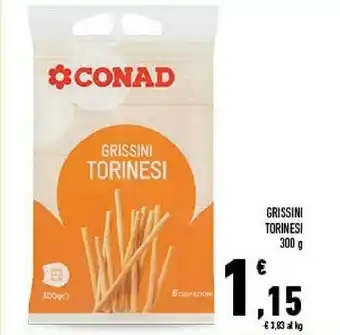 Conad Conad - grissini torinesi 300 g(ml) offerta