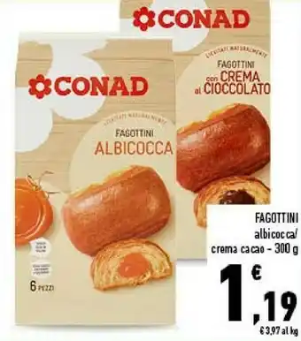 Conad Conad - fagottini crema cacao 300 g(ml) offerta