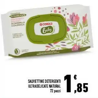 Conad Conad - salviettine detergenti ultradelicate natural offerta