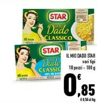 Conad Superstore Il mio dado vari tipi 10 pezzi - 100 g offerta
