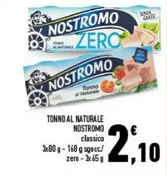 Conad Superstore Tonno al natura le classico 3x80 g - 168 g offerta