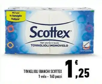 Tovaglioli monovelo bianchi