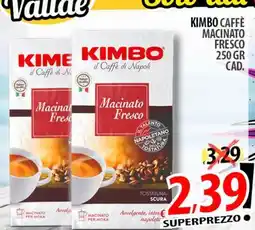Il Genio Supermercato Kimbo caffe macinato fresco offerta