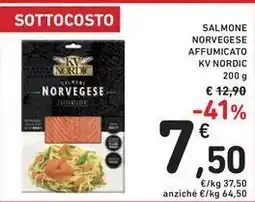 Spazio Conad Salmone norvegese affumicato KV NORDIC offerta
