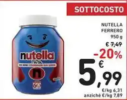 Spazio Conad Nutella ferrero offerta