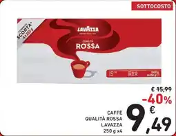 Spazio Conad Caffè qualità rossa LAVAZZA offerta