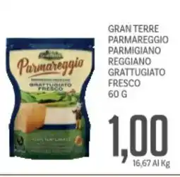 Supermercati Piccolo Gran terre parmareggio parmigiano reggiano grattugiato fresco offerta