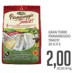 Supermercati Piccolo Gran terre parmareggio snack! offerta