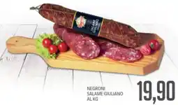 Supermercati Piccolo Negroni salame giuliano offerta
