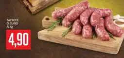 Supermercati Piccolo Salsicce di suino offerta