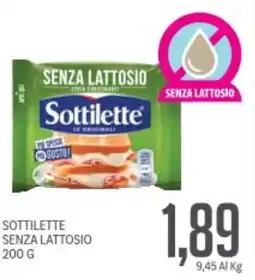 Supermercati Piccolo Sottilette senza lattosio offerta