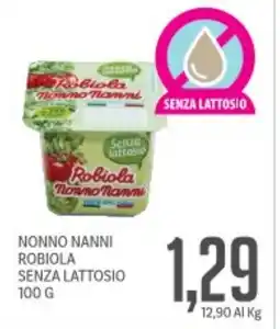 Supermercati Piccolo Nonno nanni robiola senza lattosio offerta