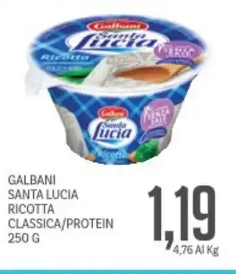 Supermercati Piccolo Galbani santa lucia ricotta offerta