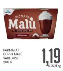 Supermercati Piccolo Parmalat coppa malù offerta
