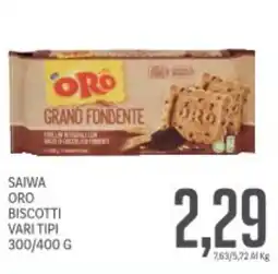 Supermercati Piccolo Saiwa oro biscotti vari tipi offerta