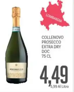 Supermercati Piccolo Collenovo prosecco extra dry doc offerta