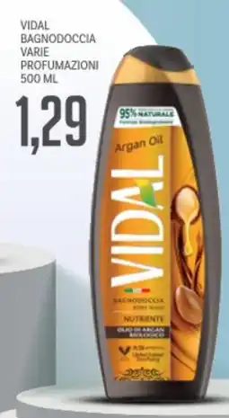 Vidal bagnodoccia varie profumazioni