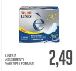 Supermercati Piccolo Lines è assorbenti offerta