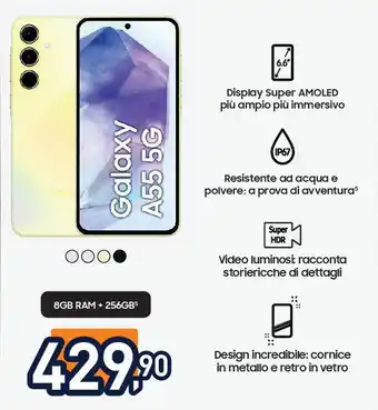 Unieuro SAMSUNG Galaxy A55 5G offerta