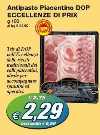 Prix Quality Eccellenze di Prix Antipasto Piacentino DOP 100g offerta