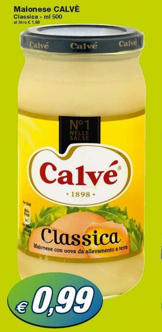 Prix Quality Calvé Maionese 500ml offerta