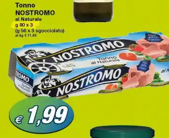 Prix Quality Nostromo Tonno 80g x 3 offerta