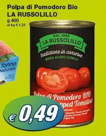 Prix Quality La Russolillo Polpa di Pomodoro Bio 400g offerta