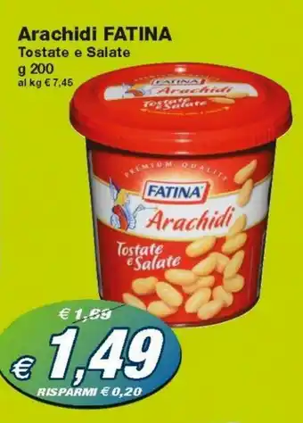 Prix Quality Fatina Arachidi 200g offerta