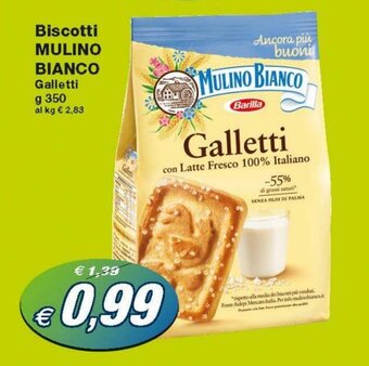 Prix Quality Mulino Bianco Biscotti 350g offerta