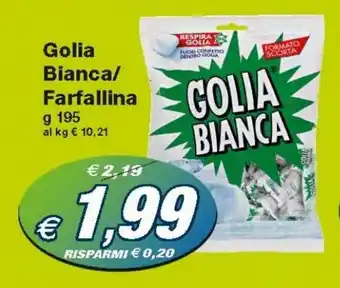 Prix Quality Golia Bianca/Farfallina 195g offerta