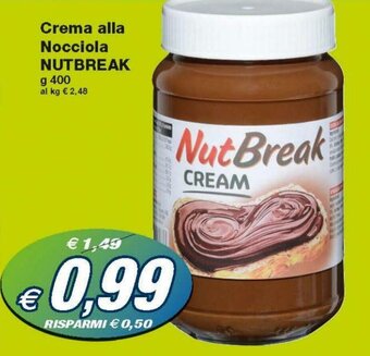 Prix Quality Nutbreak Crema alla Nocciola 400g offerta