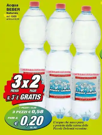 Prix Quality Beber Acqua 1500ml offerta