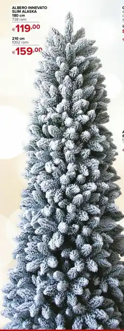 Albero Innevato Slim Alaska 210cm