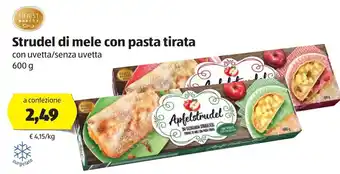 ALDI Finest Bakery Strudel di Mele con Pasta Tirata 600 g offerta