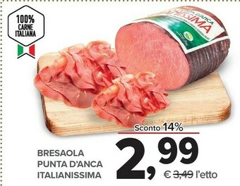 Todis Italianissima bresaola punta d'anca offerta