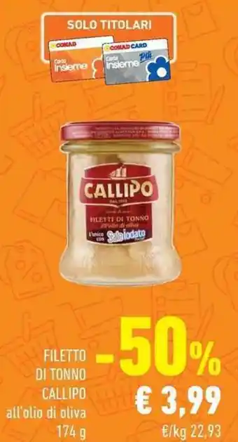Conad City FILETTO DI TONNO CALLIPO offerta