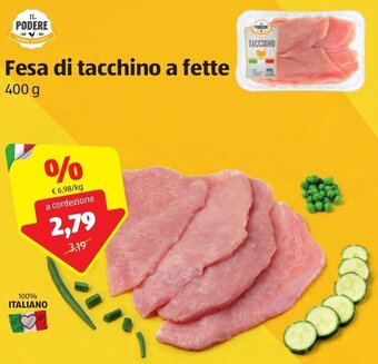 ALDI Il Podere Fesa di Tacchino a Fette 400 g offerta