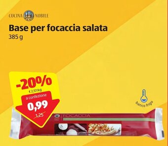 Cucina Nobile Base per Focaccia Salata 385 g