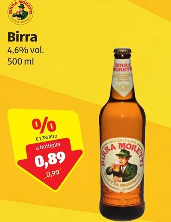 ALDI Birra Moretti 500 ml offerta
