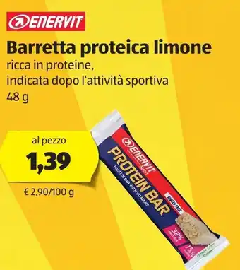 ALDI Enervit Barretta Proteica Limone 48 g offerta