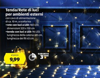 ALDI Tenda/Rete di luci per ambienti esterni offerta
