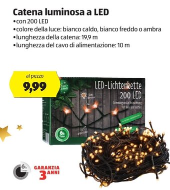 ALDI Catena Luminosa a LED offerta