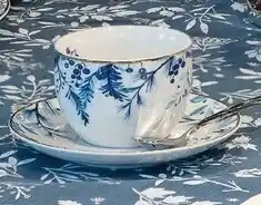 Kasanova Set 6 tazze da caffè yvette blu, con piattino offerta