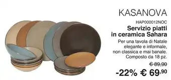 Servizio piatti sahara, da 18 pezzi