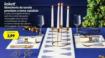 ALDI Kokett Biancheria da Tavola Premium a tema Natalizio offerta